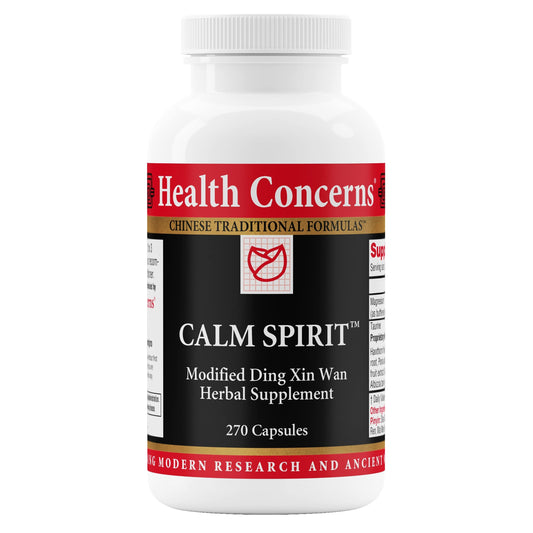 Health Concerns Calm Spirit – Stress Relief Supplement with Chinese Herbal Blend, Magnesium Glycinate & Taurine | 270 Capsules
