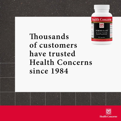 Health Concerns Formula H – Blood Circulation & Vein Health (90 Capsules)