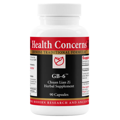 Health Concerns GB-6 Gallbladder Support – 90 Capsules | Chinese Herbal Formula