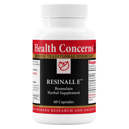 Health Concerns Resinall E Bromelain & Herbal Injury Recovery - 60 Capsules