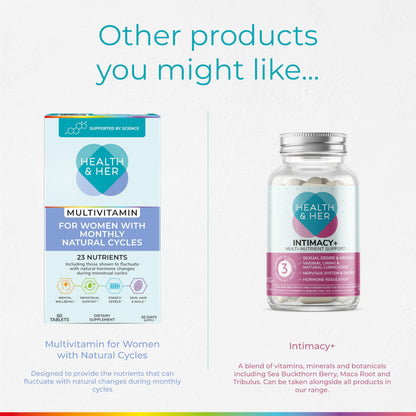 Health & Her Multivitamin for Women on Birth Control – Vegan & Gluten Free (60 Tablets)