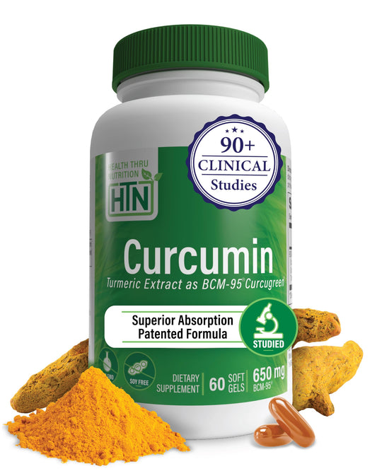 Health Thru Nutrition Curcumin 650mg BCM-95 Curcugreen | High Absorption Turmeric