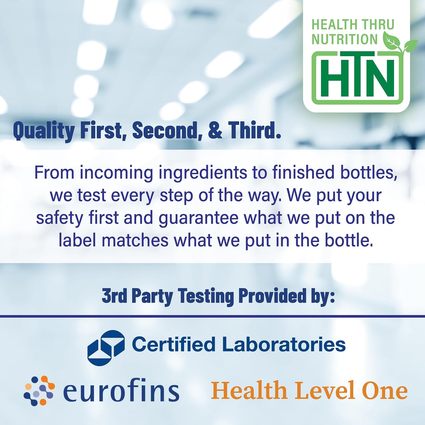 Health Thru Nutrition L-Theanine 200mg 60 Vegecaps PhytoSure Certified | Supports Healthy Relaxation & Focus | 3rd Party Tested | Clean Label, Non-GMO, Gluten & Soy Free, Hypoallergenic