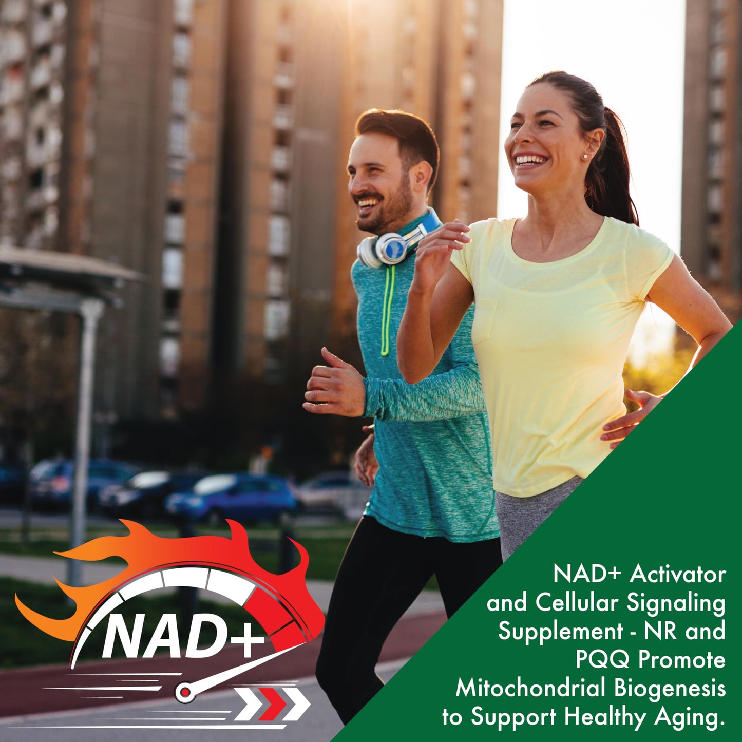 NAD+ Activator NR + PQQ - 300mg NR, 20mg PQQ | Pack of 60 | Non-GMO