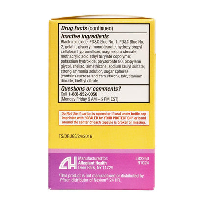 HealthA2Z Esomeprazole Magnesium 20mg | 24-Hour Heartburn Relief | 42 Count