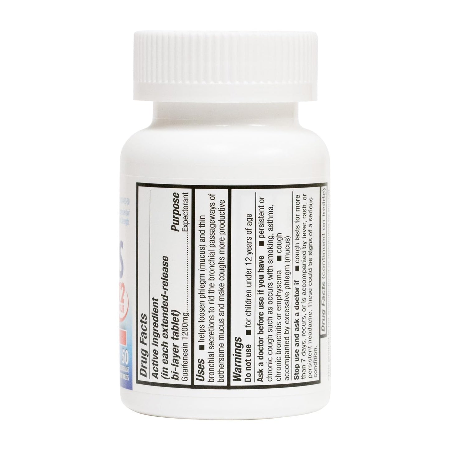 HealthA2Z Mucus Relief – Guaifenesin 1200 mg, 50 Tablets, 12-Hour Expectorant