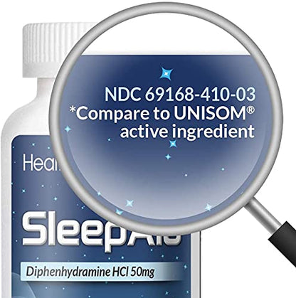 HealthA2Z Sleep Aid Softgels 50mg Diphenhydramine, 250 Count