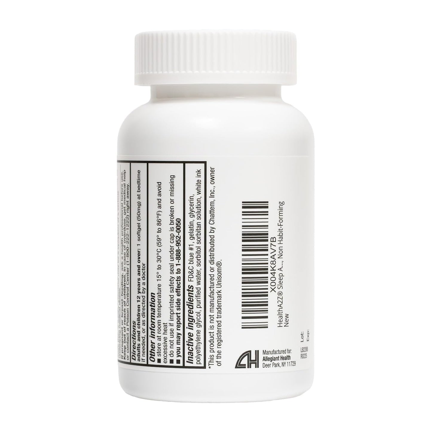 HealthA2Z Sleep Aid - Diphenhydramine 50 mg, 200 Softgels | Supports Deeper Restful Sleep