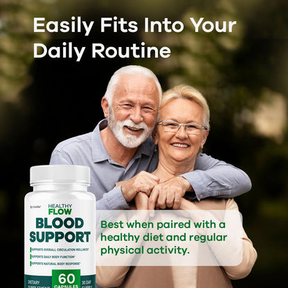 Healthy Flow Blood Support – Premium Daily Supplement (60 Capsules, 1 Month)