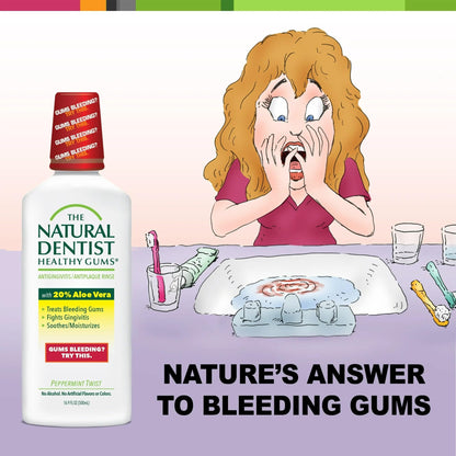 Healthy Gums Mouth Rinse Peppermint 16 oz - 4 Pack (Multi-Pack)