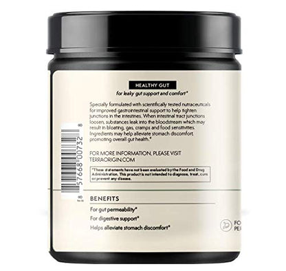 Healthy Gut Matcha Green Tea – 30 Servings with L-Glutamine, Zinc, Glucosamine & Slippery Elm Bark