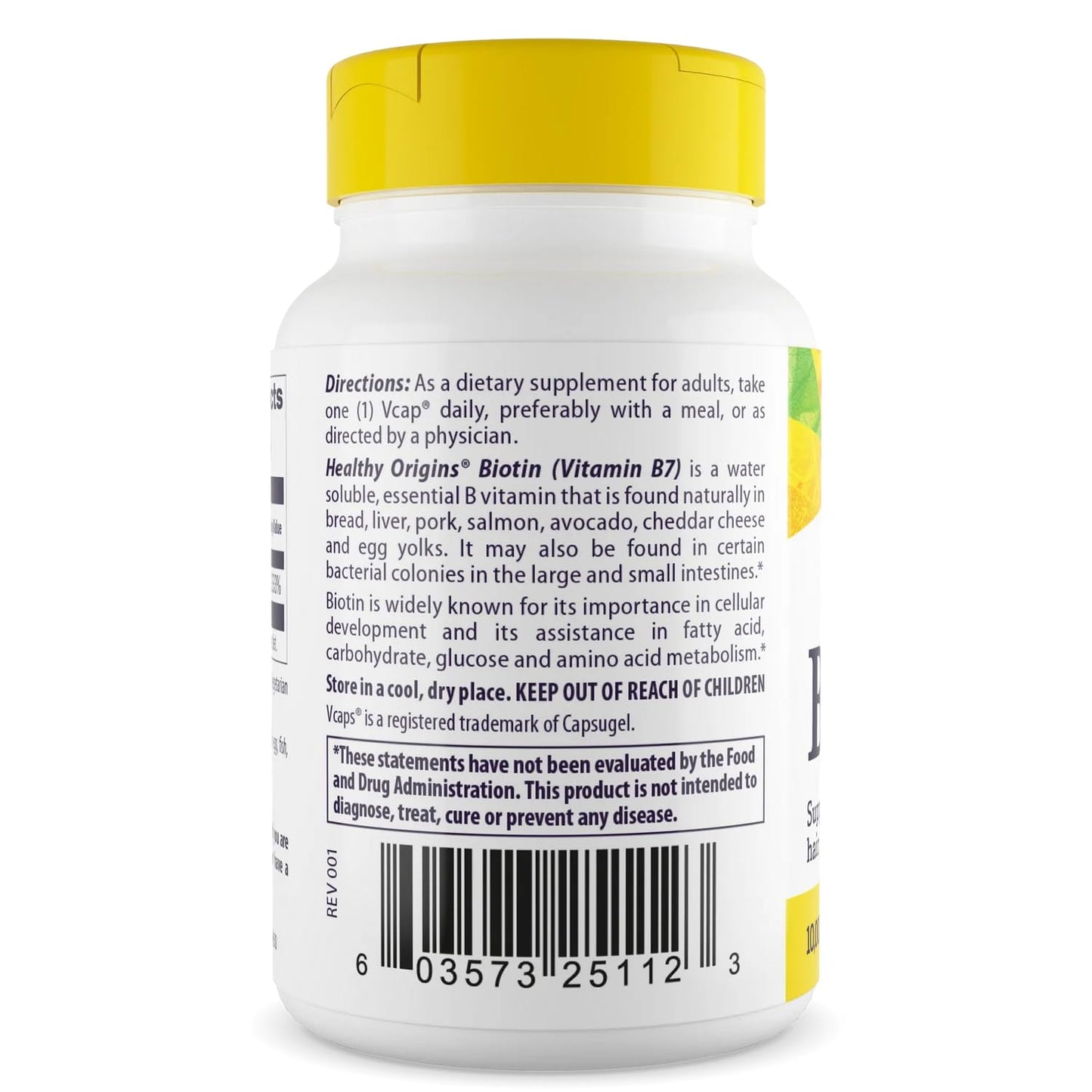 Healthy Origins Biotin 10,000 mcg – USP Grade, Non-GMO, Gluten Free, Hair & Nail Support | 360 Veggie Caps