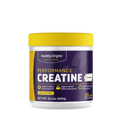 Healthy Origins Creatine with Creapure – Unflavored Micronized Powder (600 g, 120 Servings)