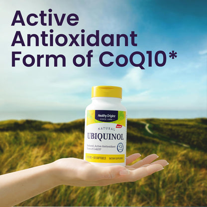 Healthy Origins Ubiquinol 300 mg Softgels – Active CoQ10 for Heart Health & Antioxidant Support