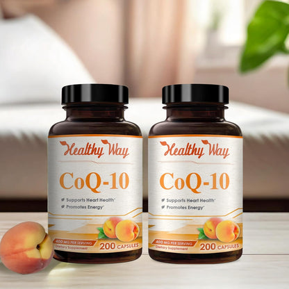 HealthyWayRx CoQ10 400mg - Once Daily Capsules for Heart & Energy | Non-GMO, American Made