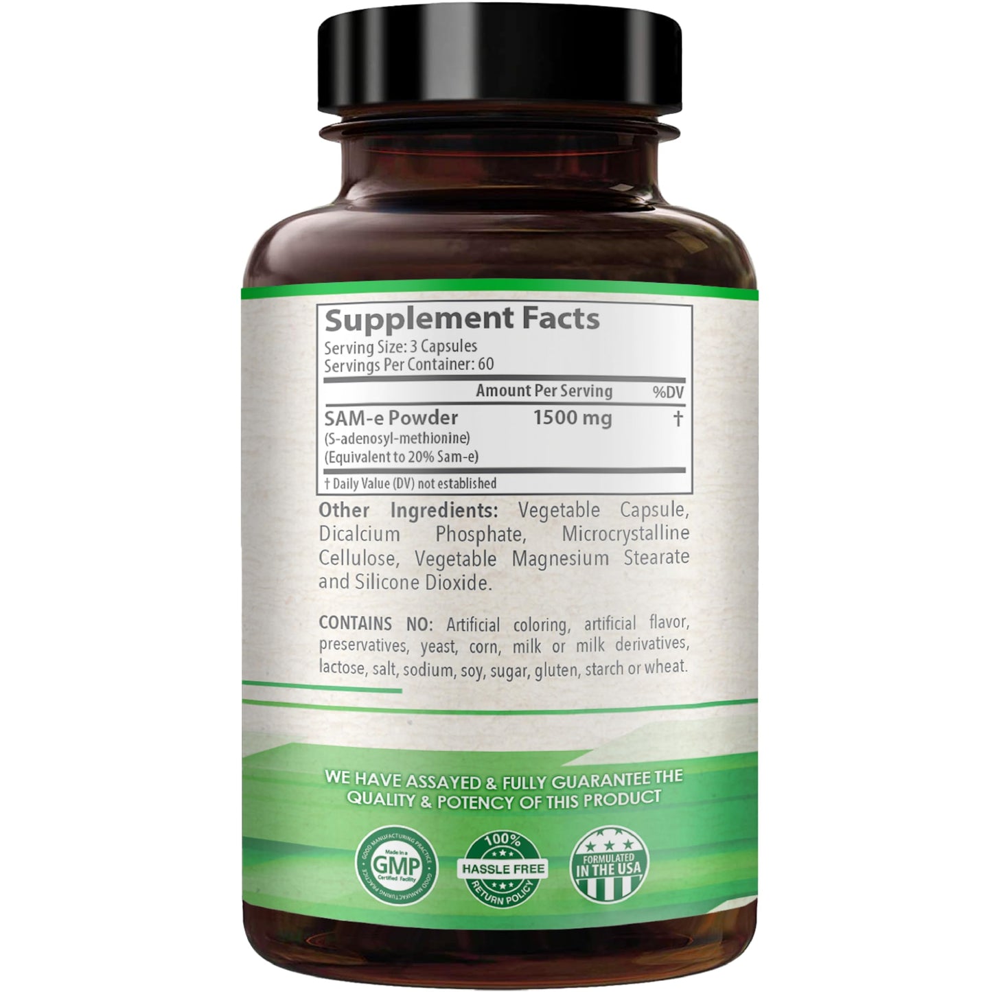 HealthyWayRx 1500mg SAM-e Supplement | High-Strength S-Adenosyl-L-Methionine for Brain, Mood & Liver Support