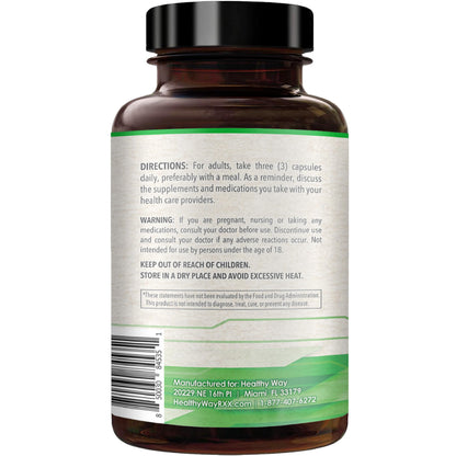 HealthyWayRx 1500mg SAM-e Supplement | High-Strength S-Adenosyl-L-Methionine for Brain, Mood & Liver Support