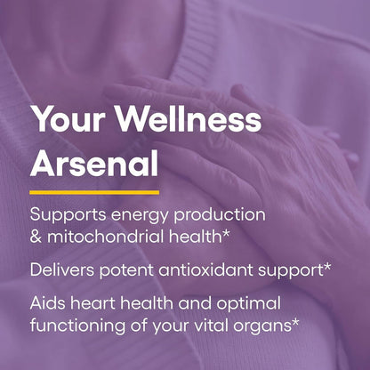 Natural Factors CoQ10 200 mg - Antioxidant Support for Energy & Heart Health | 60 Softgels