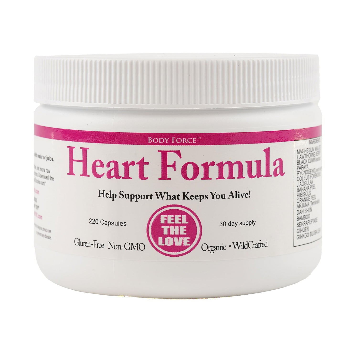 HeartCare Blend – Plant-Based Heart Formula Capsules with Magnesium Malate, Serrapeptase, Hawthorn Berries & Ginkgo Biloba