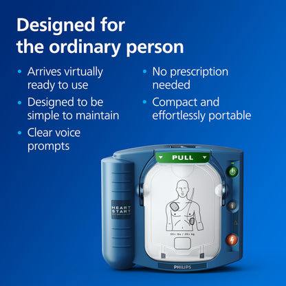 Philips HeartStart OnSite AED Defibrillator with Standard Carry Case (M5066A-C01)