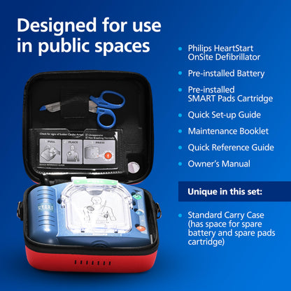 Philips HeartStart OnSite AED Defibrillator with Standard Carry Case (M5066A-C01)