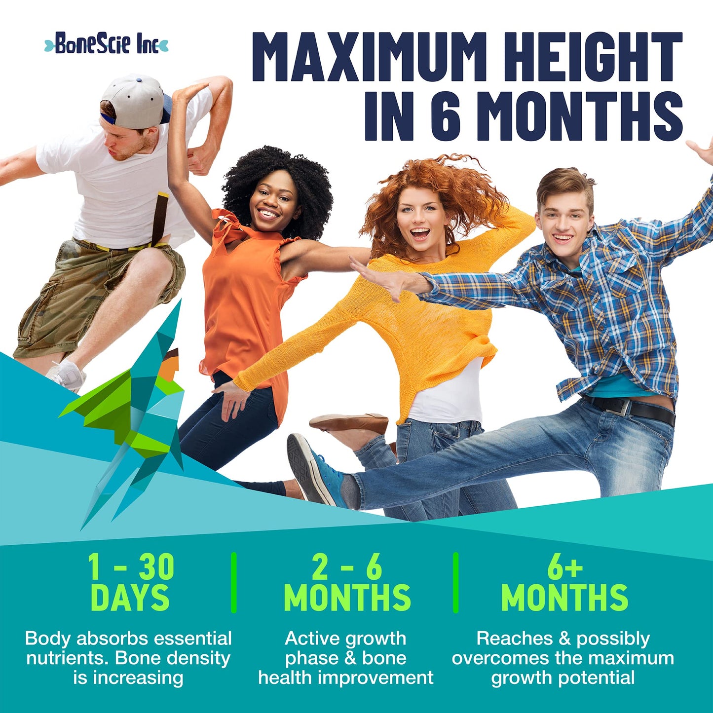 Height Growth Maximizer - Made in USA | Natural Height Booster & Bone Growth Pills
