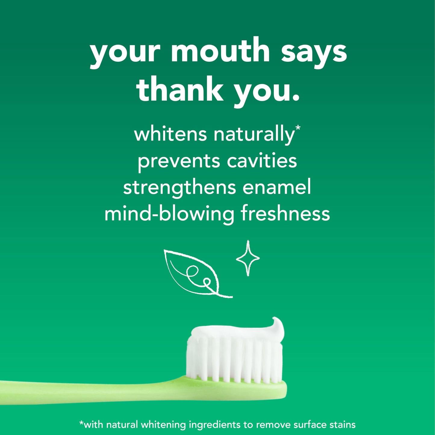 hello Naturally Whitening Fluoride Toothpaste — Mint, 3 Pack (4.7 oz tubes)