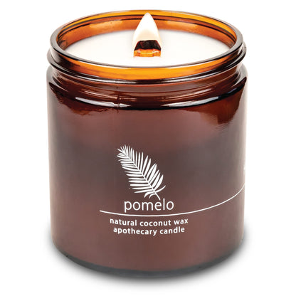 Hemlock Park Crackling Wood Wick Candle - 16 oz Pomelo Citrus, Handcrafted