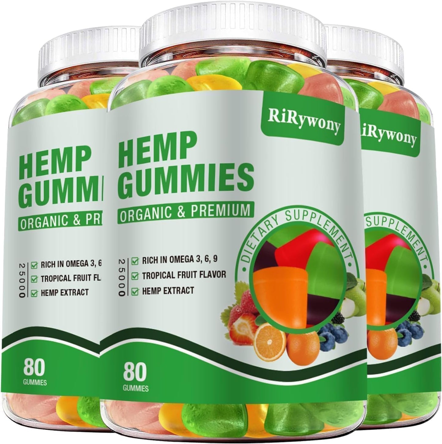 Hemp Gummies (3 Packs) - Premium Hemp Edibles