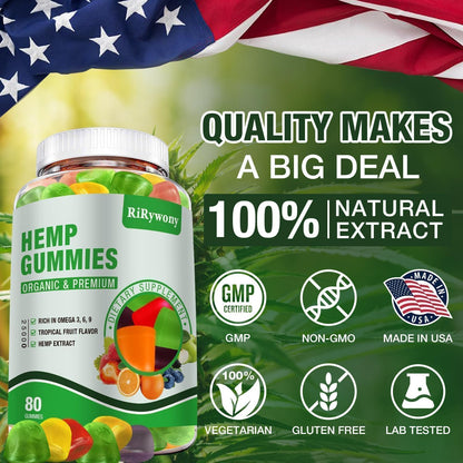 Hemp Gummies (3 Packs) - Premium Hemp Edibles