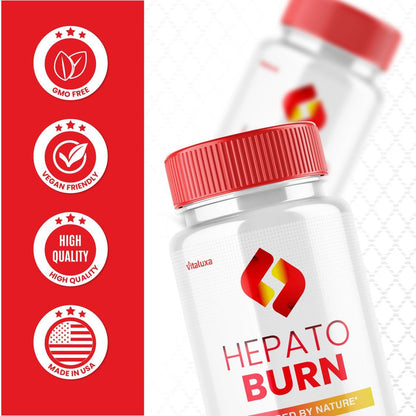 Hepato Burn Capsules - HepatoBurn Maximum Strength Liver Support (60 Capsules)