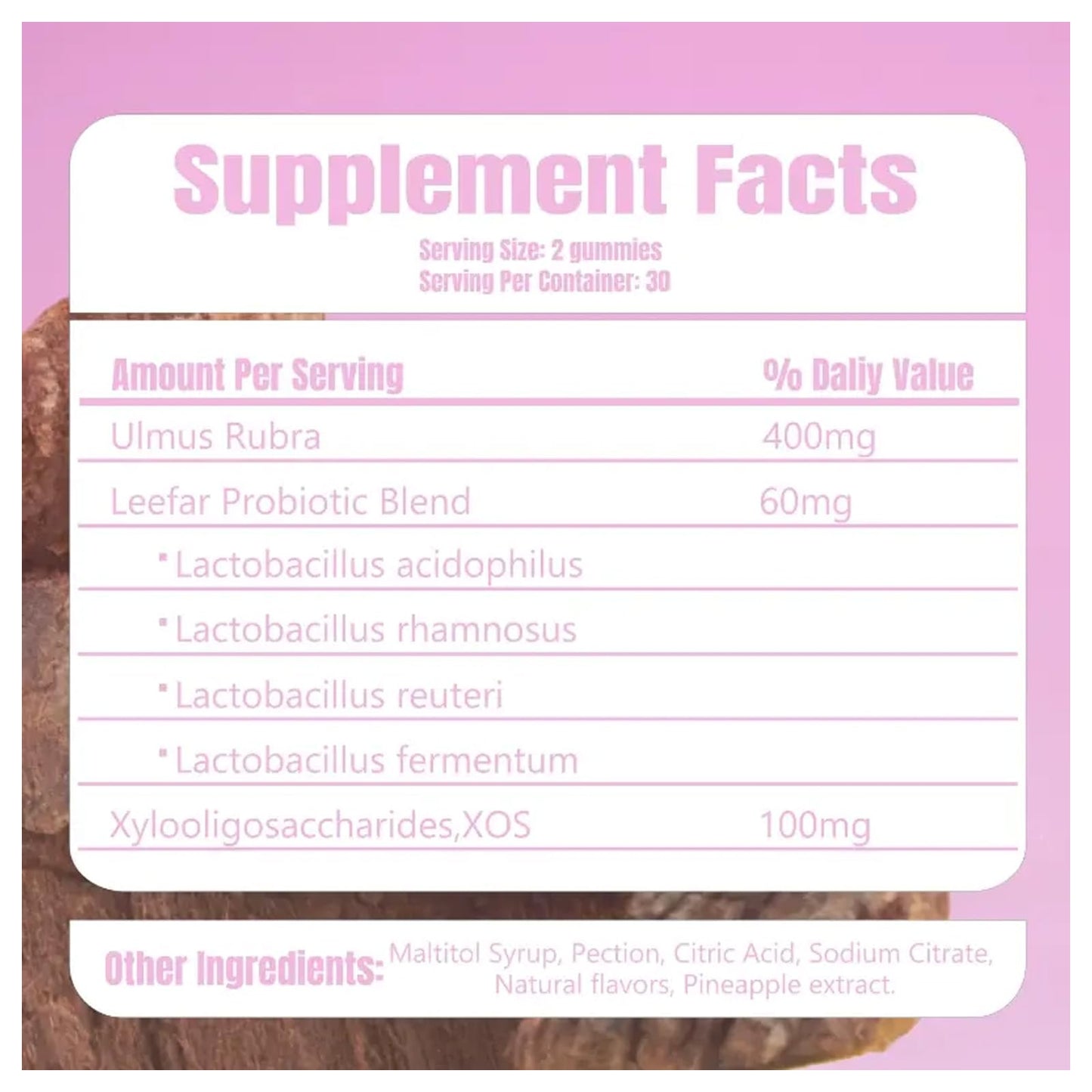 Feminine Probiotics Gummies for Women – Pineapple, 60 Gummies