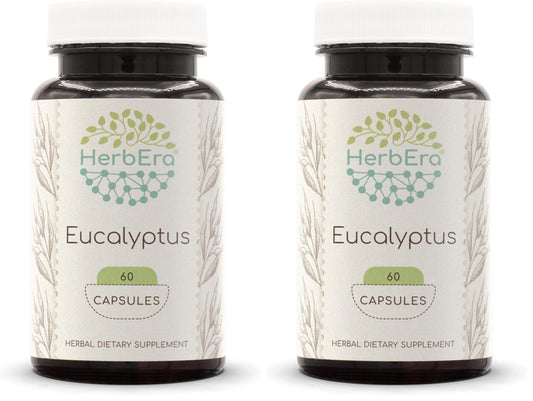 HerbEra Eucalyptus 60 Capsules (400 mg each) - Pack of 2