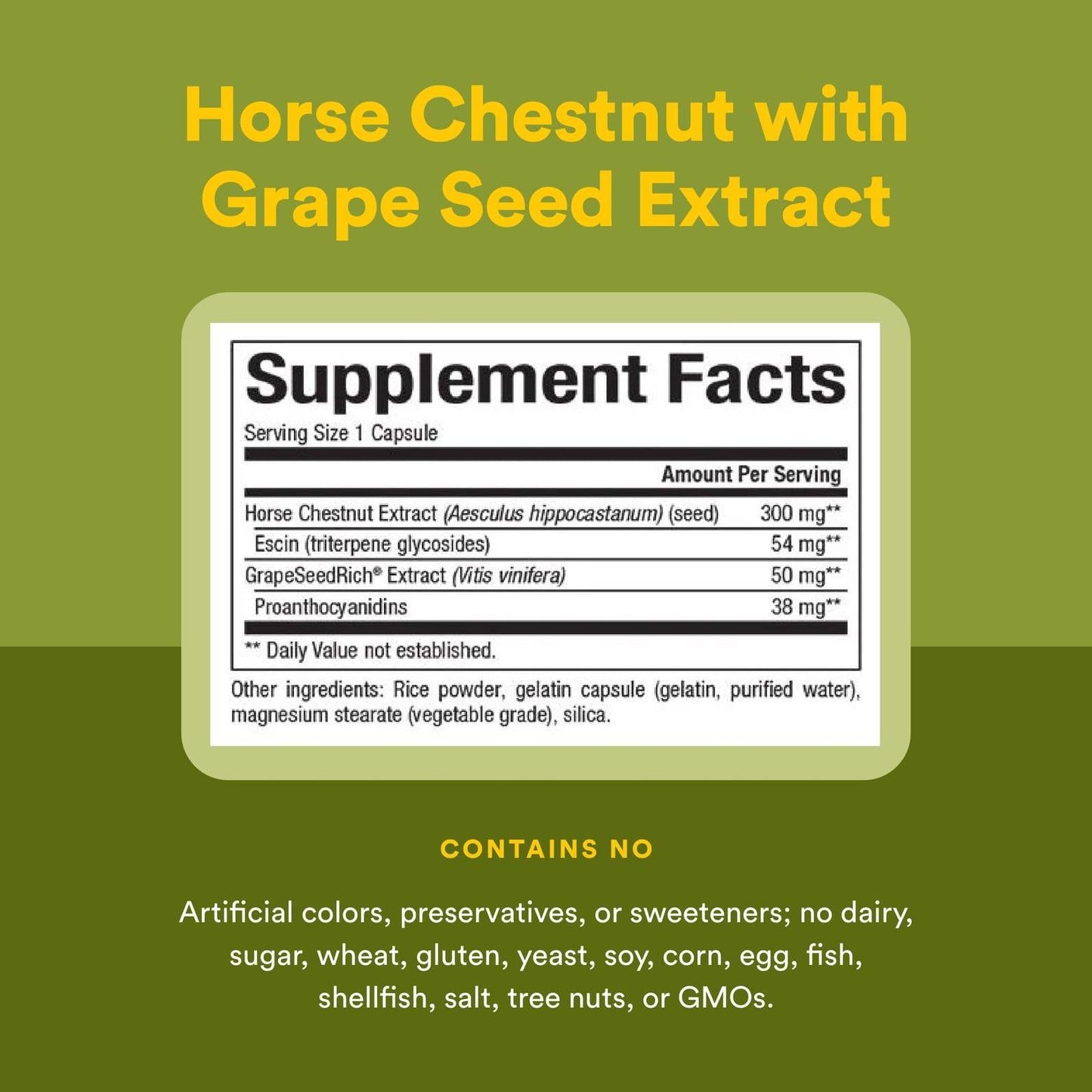 HerbalFactors by Natural Factors - Horse Chestnut & GrapeSeedRich, 60 caps
