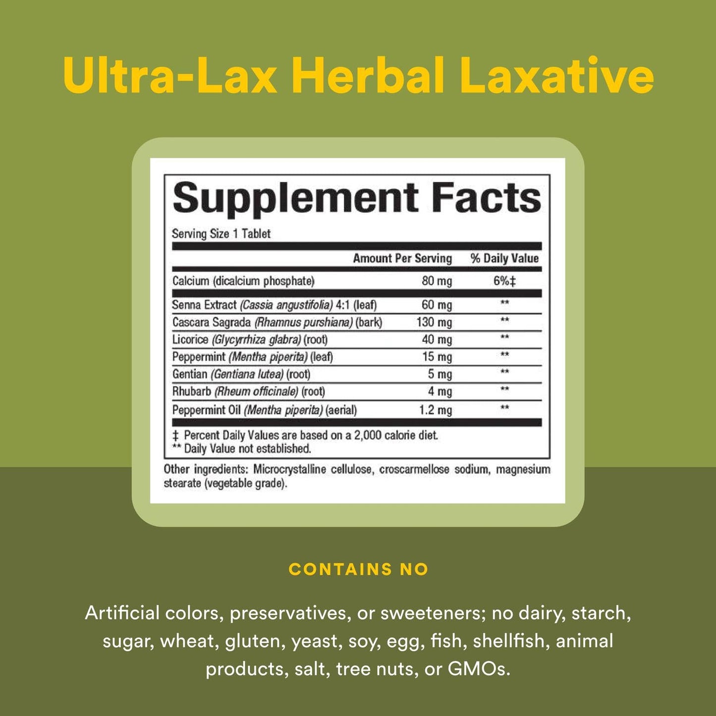 HerbalFactors by Natural Factors - Ultra-Lax Herbal Formula for Occasional Constipation (90 tablets)