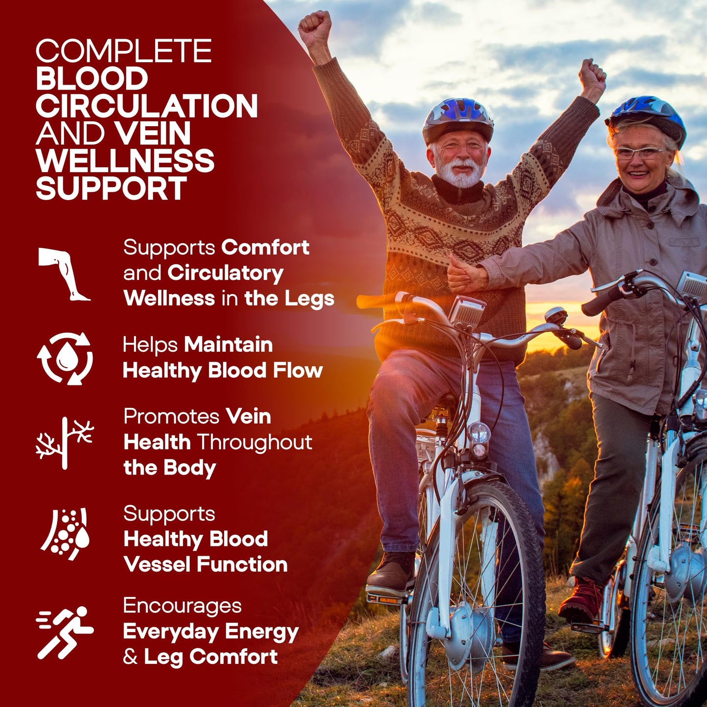 HerbaMe Blood Circulation Supplement – 120 Capsules for Vein & Heart Health