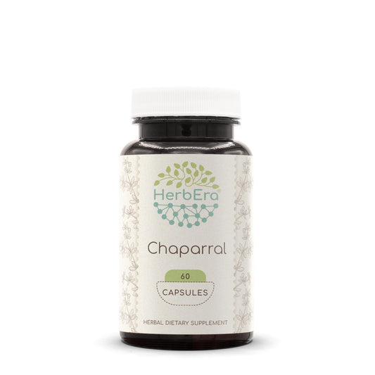 HerbEra Chaparral 60 Capsules – 500 mg | Larrea tridentata Dried Leaf & Flower