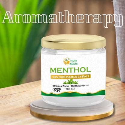 Herbs Botanica Menthol Crystals (Mentha Arvensis) – 100% Pure USP, 2 oz