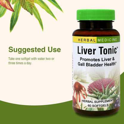 Herbs Etc. Liver Tonic – Gallbladder & Liver Health Supplement | Milk Thistle, Schisandra & Oregon Grape | 60 Softgels