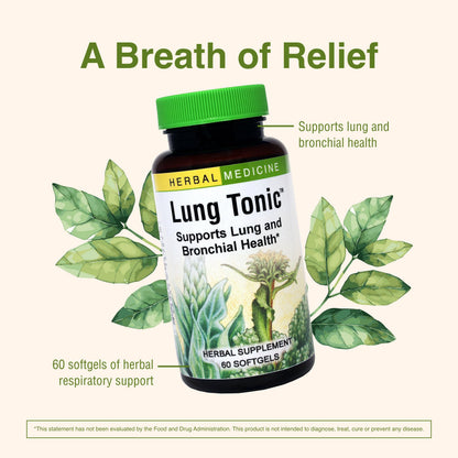 Herbs Etc. Lung Tonic - Lung & Respiratory Support - 60 Softgels