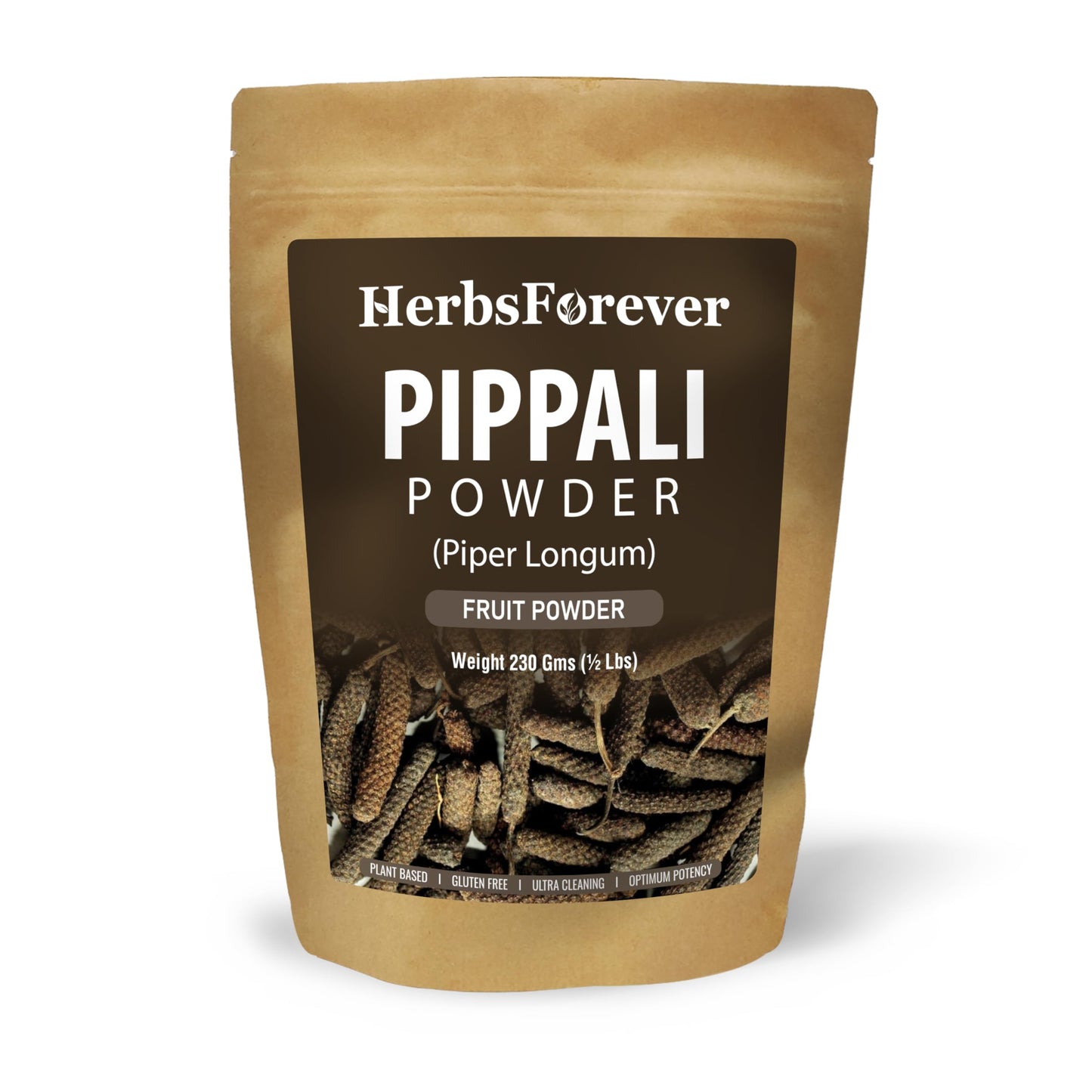 HerbsForever Pippali Powder – Premium Piper Longum, 230g | Non-GMO, Vegan, Gluten-Free