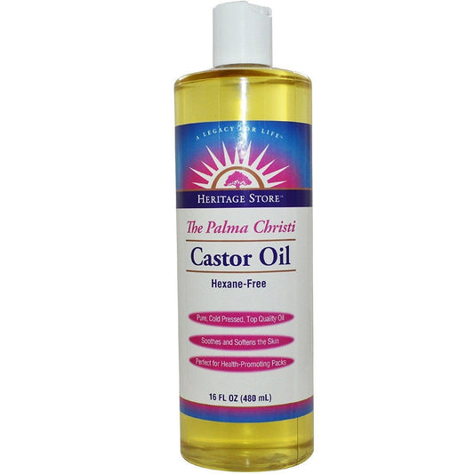 Heritage Castor Oil 16 oz (2 Pack) – Pure Castor Oil for Internal Use