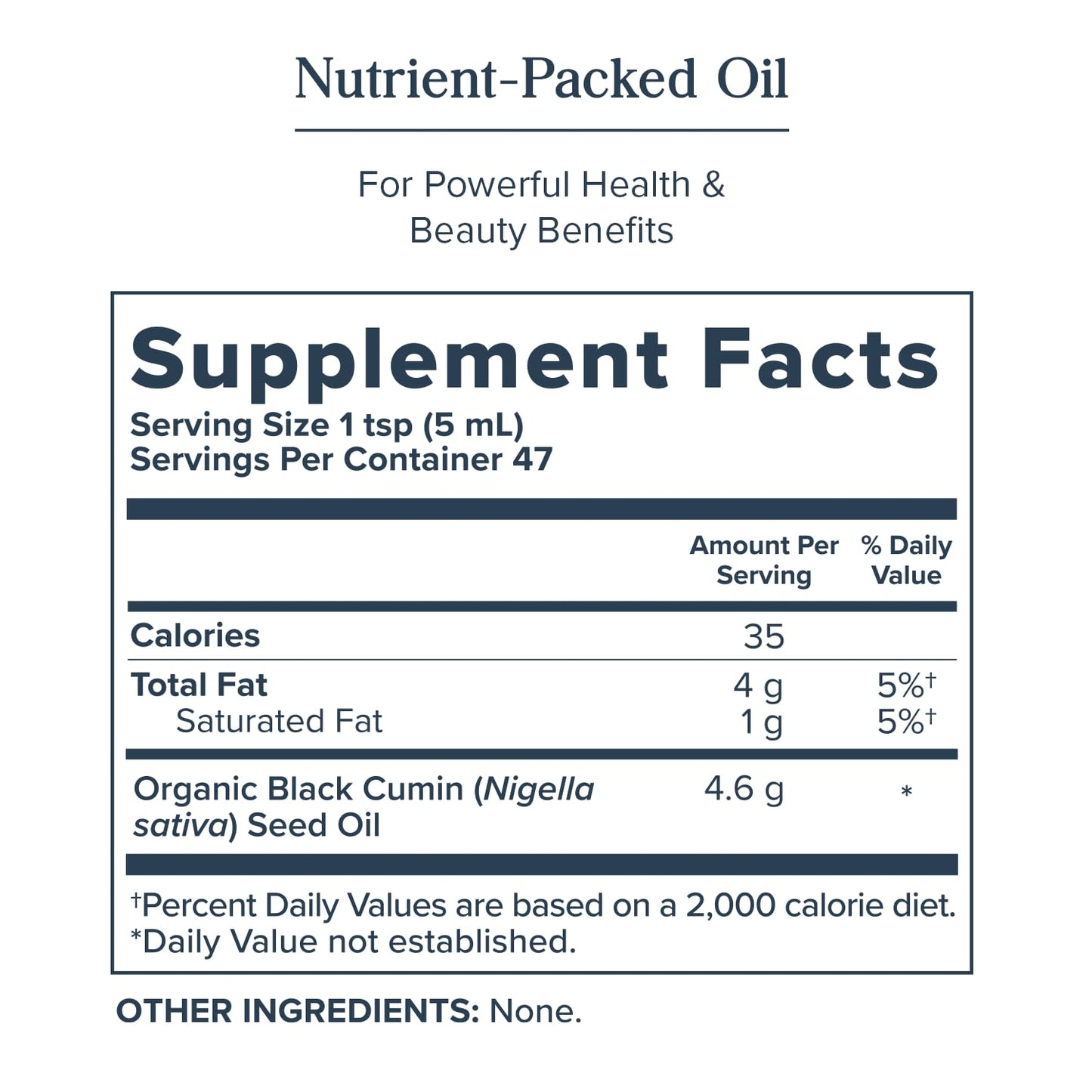HERITAGE STORE Organic Black Seed Oil – Cold-Pressed Nigella Sativa, Thymoquinone, Vegan 8oz