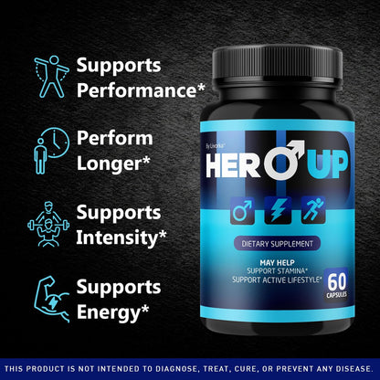 LIVORKA Hero Up Capsules – Maximum Strength Energy Support (3 Pack)
