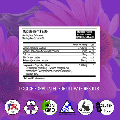 Herpanacine Diamond – Natural Skin Care & Immune Support (200 Count)