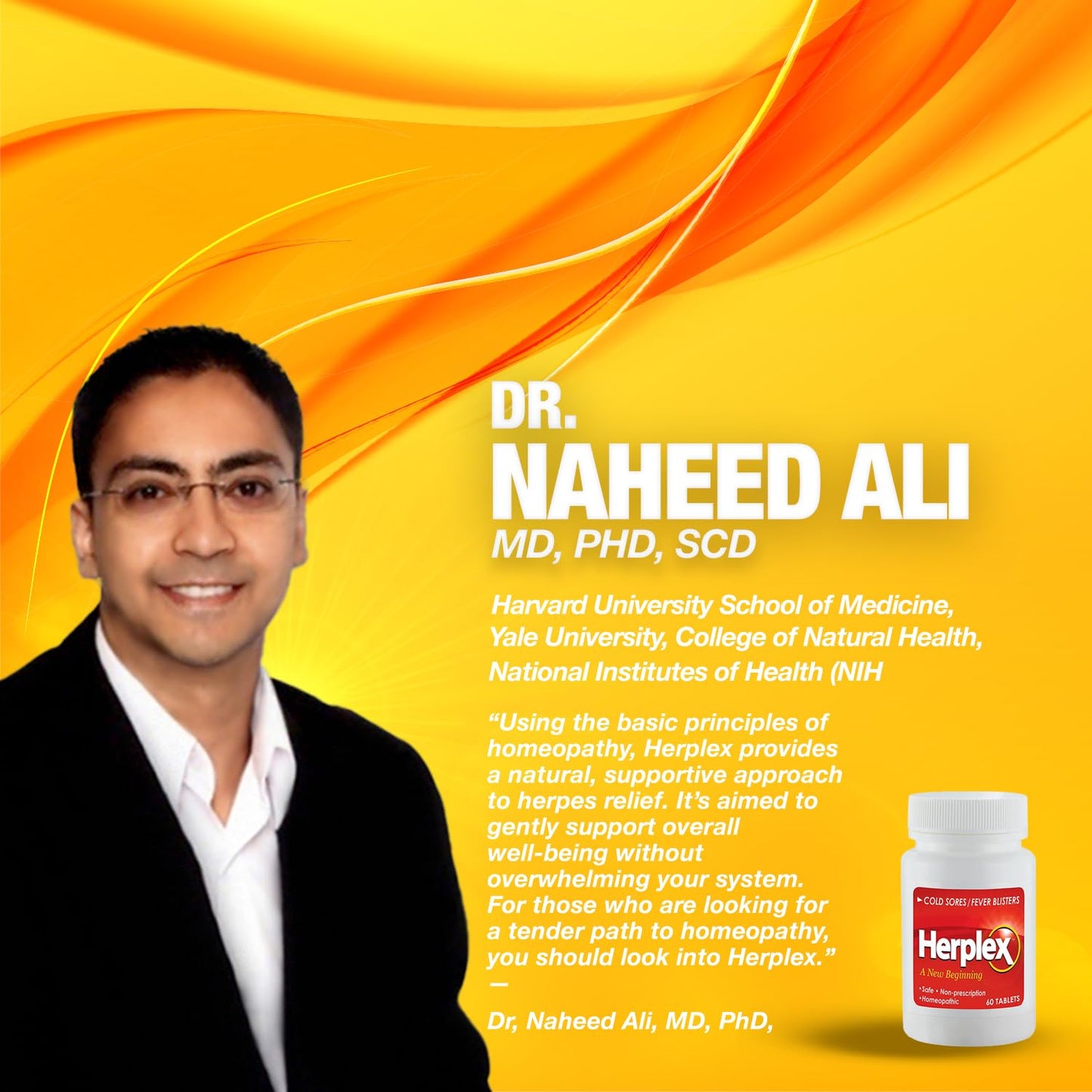 Herplex Premium Tablets | Non-Prescription Cold Sore Relief | 60 Tablets