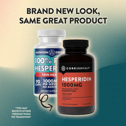 Hesperidin 1,000mg - 100% Pure Ingredient with No Mixes or Additives | Blood Circulation Support, 90 Capsules
