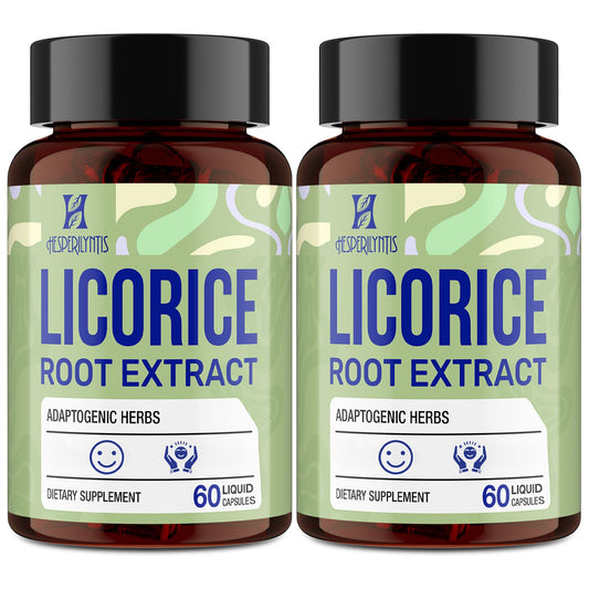 Hesperilyntis Licorice Root Liquid Capsules - Adaptogens for Stress & Sleep | 120 Caps