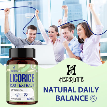 Hesperilyntis Licorice Root Liquid Capsules - Adaptogens for Stress & Sleep | 120 Caps