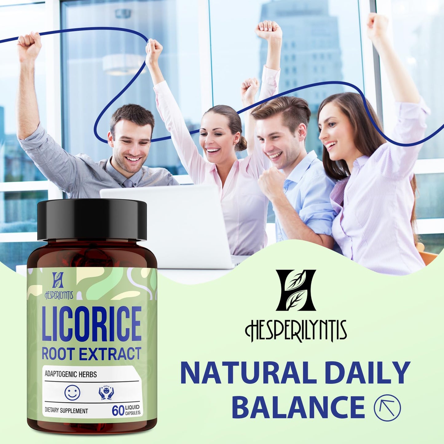 Hesperilyntis Licorice Root Adaptogen Supplement | Cortisol Support, Relaxation & Sleep